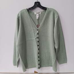 Jones New York Sport Women's Green Sweater 1X Deauville / Kiwi