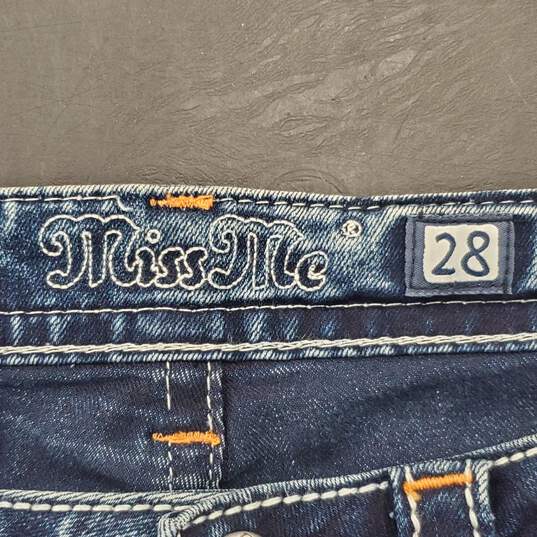 Miss Me Women Blue Detailed Jeans Sz 29 image number 5