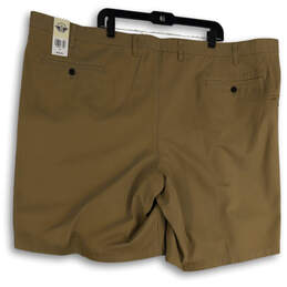 NWT Mens Brown Flat Front Slash Pockets Straight Leg Chino Shorts Size 54 alternative image