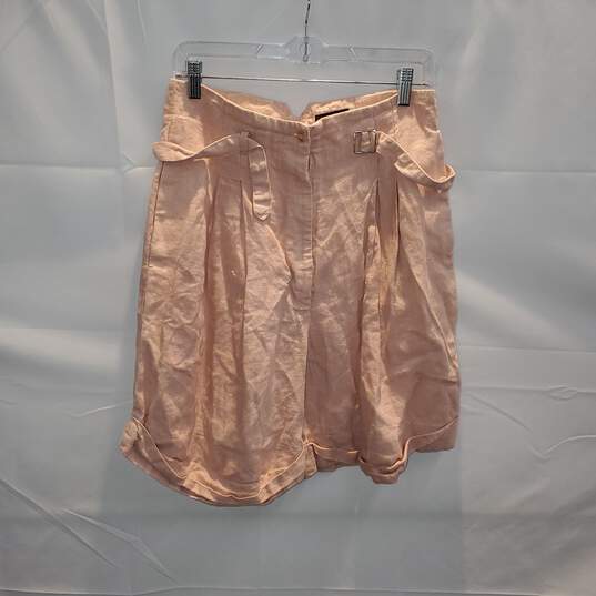 Toffs Pink Linen Shorts Size 13/14 image number 1