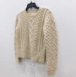 Isabel Marant Etoile 100% Wool Cream Classic Women's Crew Knit Sweater Size 38 with COA alternative image