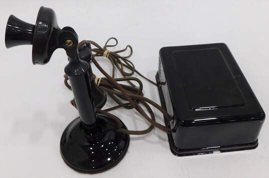 Antique Western Electric American Tel & Tel Co. Candlestick Telephone 337 w/ Ringer Box image number 2