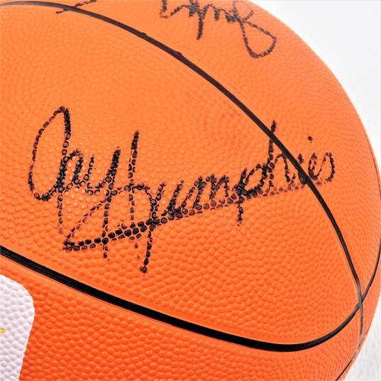 1990-91 Milwaukee Bucks Team Signed Basketball image number 9