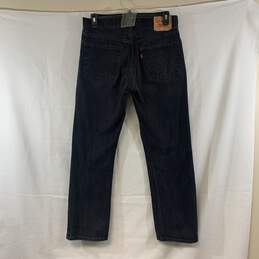 Men's Black Levi's 505 Regular Fit Jeans, Sz. 33x30 alternative image