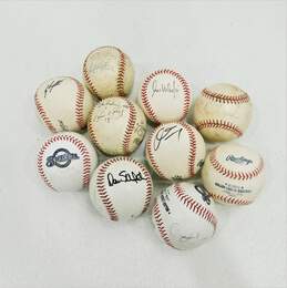 10 Assorted Various Signed Baseballs