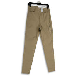 NWT Womens Tan Denim Medium Wash 5-Pocket Design Skinny Leg Jeans Sz 10/30
