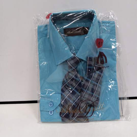 Alberto Danelli Boys' Blue Dress Shirt Set Size 4T NIP image number 1