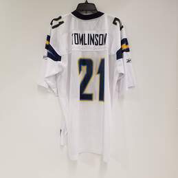Mens White San Diego Chargers LaDainian Tomlinson #21 NFL Jersey Size XL alternative image