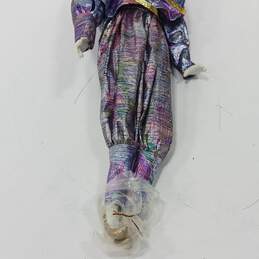 Doll In Purple Shimmery Dress In Box alternative image