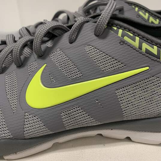 Grey and Green Nike Running Shoes Size:10 image number 9
