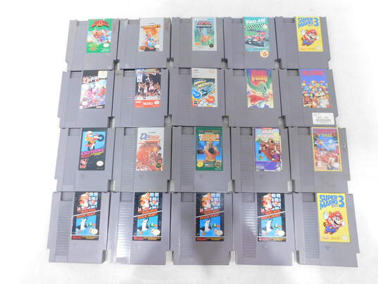 20 Nintendo NES Games No Cases image number 1