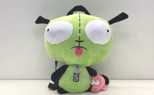 Nickelodeon Invader Zim Gir With Piggy 15 Inch Plush Backpack image number 1