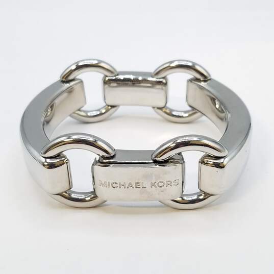 Michael Kors Silver Tone Chunky Link 6.5in Bracelet 94.4g image number 1