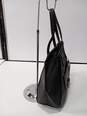 Women's Black Leather Tote Purse image number 4