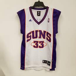 Adidas Mens White Purple Phoenix Suns Grant Hill #33 NBA Jersey Size Small
