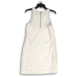 NWT Lilly Pulitzer Womens White Lace Sleeveless Round Neck Tank Dress Size S alternative image