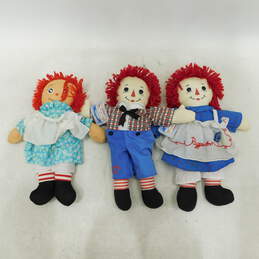 VNTG Raggedy Ann & Andy Lot of 3 Applause W/ Tags