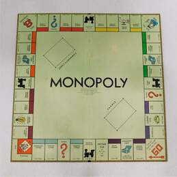Vintage Monopoly  Board Game Parker Brothers Green Box 1952 W/ Board alternative image