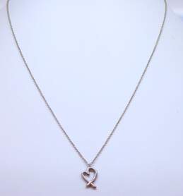 925 Tiffany & Co. Paloma Picasso Loving Heart Pendant Necklace