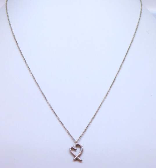 925 Tiffany & Co. Paloma Picasso Loving Heart Pendant Necklace image number 1