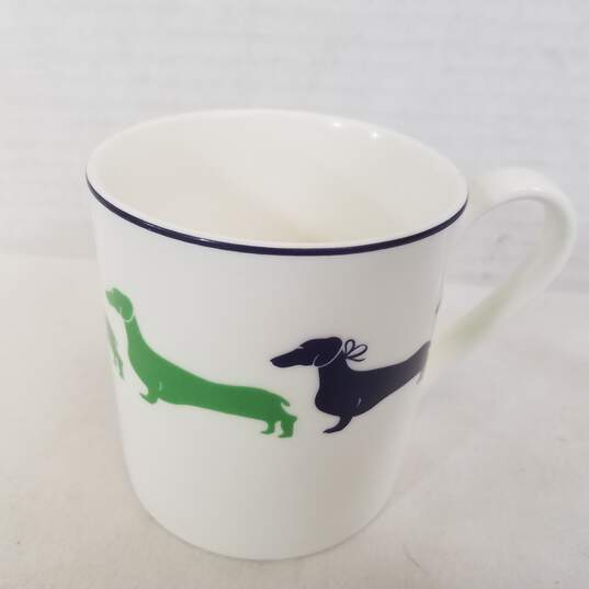 Buy the Kate Spade Lenox Wickford Dachshund Coffee Cup Mug Set of 4 |  GoodwillFinds