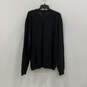 NWT Womens Black Knitted Long Sleeve V-Neck Pullover Sweater Size XL image number 2