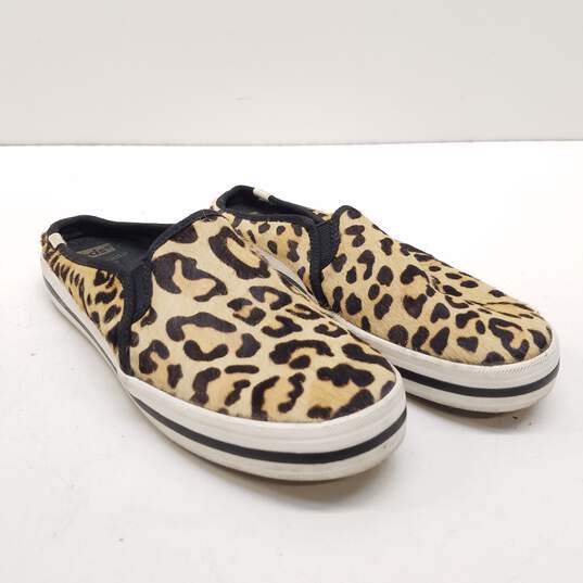 Kate Spade x Keds Leopard Print Calf Hair Slip On Sneakers Women's Size 6.5 image number 3