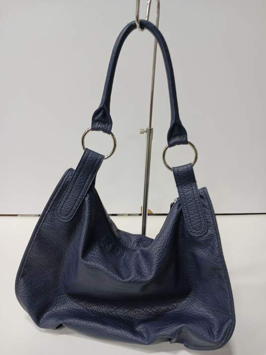 Nine West Blue Leather Hobo Bag image number 5