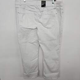 Inc Denim White Straight Leg Jeans alternative image