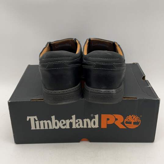 NIB Timberland Pro Mens Black Leather Alloy Toe Work Boots Shoes Size 14 W/ Box image number 4