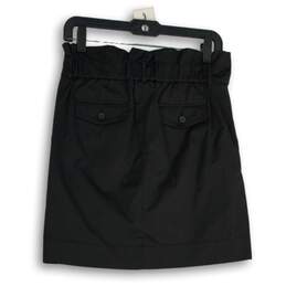 NWT Banana Republic Womens Black Elastic Waist Side Zip A-Line Skirt Size 4 alternative image