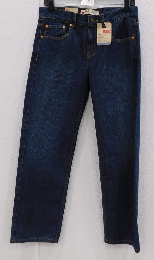 Buy the Levi's 550 Blue Relaxed Jeans Women's Size 16 | GoodwillFinds