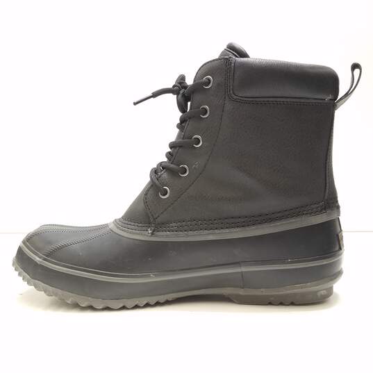 London Fog Ashford Black Leather Winter Boots Men's Size 11M image number 6