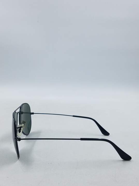 Ray-Ban Black Large Aviator Sunglasses image number 4