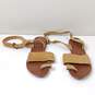 Free People Brown And Beige/Yellow Sandals Size 7.5 (EU 38) image number 1