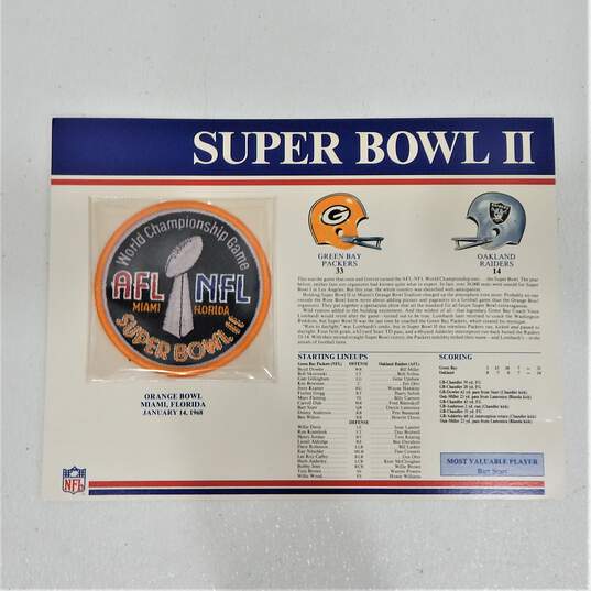 Willabee & Ward 1968 Super Bowl Patch 2 Green Bay / Oakland image number 1