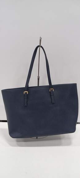Michael Kors Navy Blue Satchel Tote Style Handbag alternative image