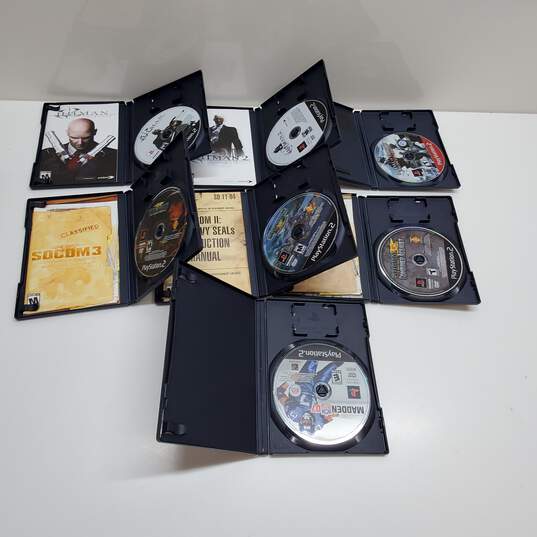 Playstation 2 - Mixed Lot of 7 Games - Hitman Socom Madden image number 3