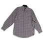 Mens Multicolor Gingham Long Sleeve Spread Collar Button-Up Shirt Size M image number 1