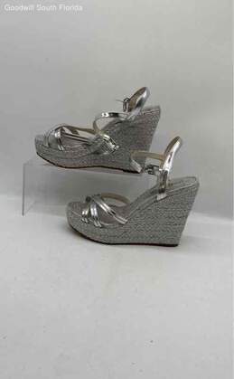 Michael Kors Womens Silver Sandals Size 6 1/2 M