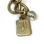 Designer Robert Lee Morris Gold-Tone Brown Stone Link Chain Necklace image number 4
