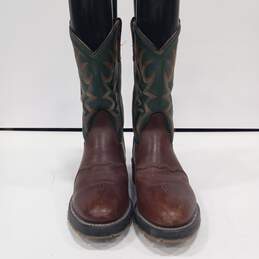 Double H Leather Western Boots Mens Sz 7.5 D alternative image