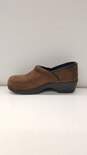 Ecco Brown Leather Women Clogs US 5.5 image number 2