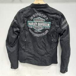 Harley Davidson Women's Black Motorcycle Riding Jacket Size S alternative image