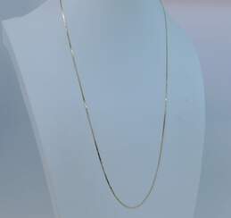 14K Yellow Gold Delicate Serpentine Chain Necklace for Repair 2.3g