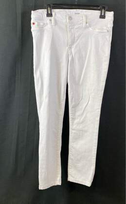 Hudson Womens White Pockets Mid-Rise Light Wash Denim Jegging Jeans Size 29