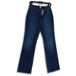 NWT J. Crew Mens Blue Denim Medium Wash 5-Pocket Design Straight Leg Jeans Sz 27