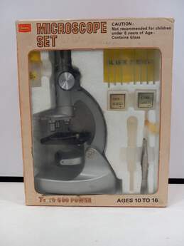 Vintage Sears 75 to 600 Power Microscope Set IOB