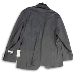 NWT Mens Gray Long Sleeve Notch Lapel Tailored Fit Knit Suit Blazer Sz 48 R alternative image