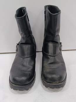 Harley-Davidson Alivia Women's Black Leather Motorcycle Boots Size 9